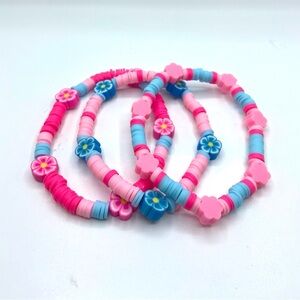 Handmade Colorful Flower Beaded Bracelets